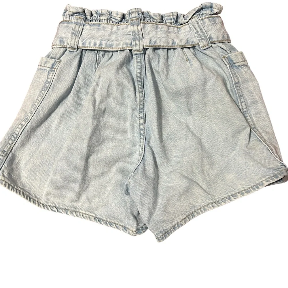 Zara Size 10 Light Blue Denim girls Shorts - Picture 2 of 2